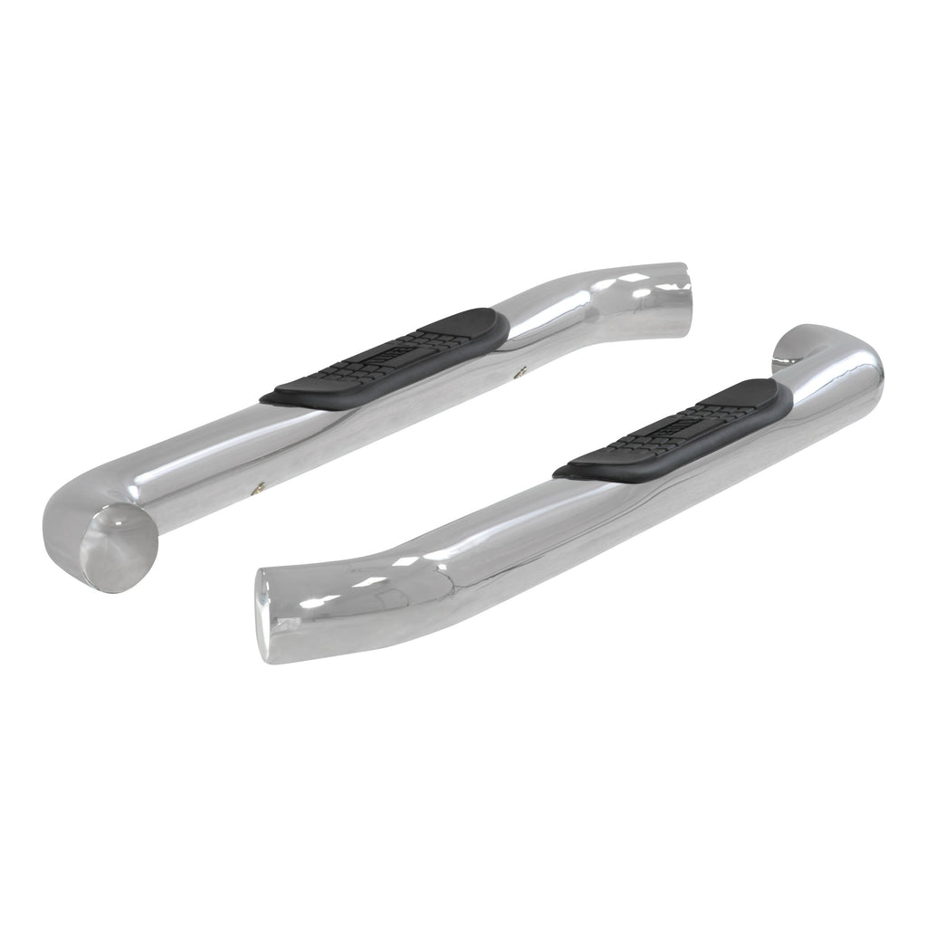 ARIES 204048-2 3" Round Polished Stainless Side Bars, Select Silverado, Sierra 1500, 2500, 3500 for Select Chevrolet Silverado 1500