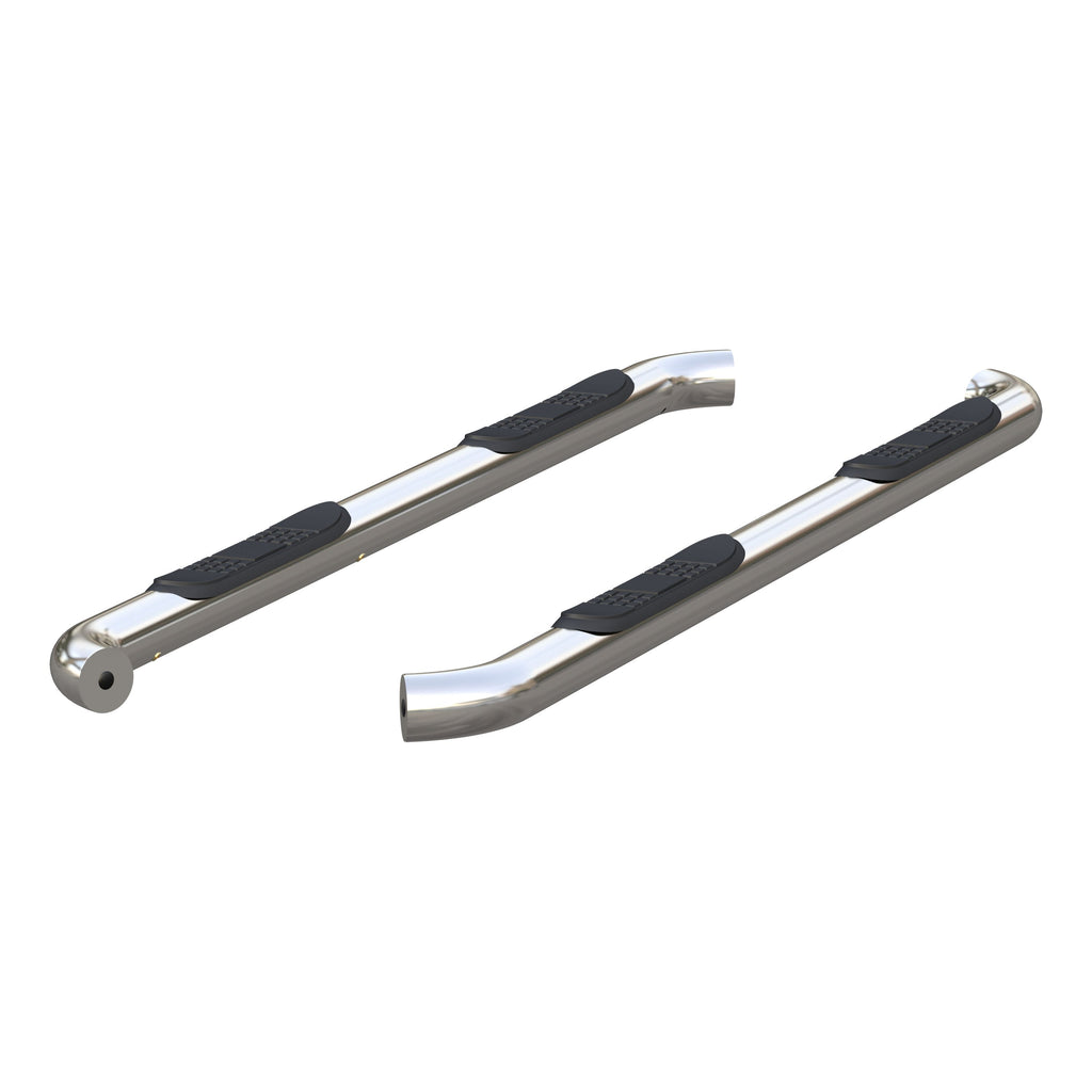 ARIES 204051-2 3" Round Polished Stainless Side Bars, Select Chevrolet Colorado, GMC Canyon for Select Chevrolet Colorado