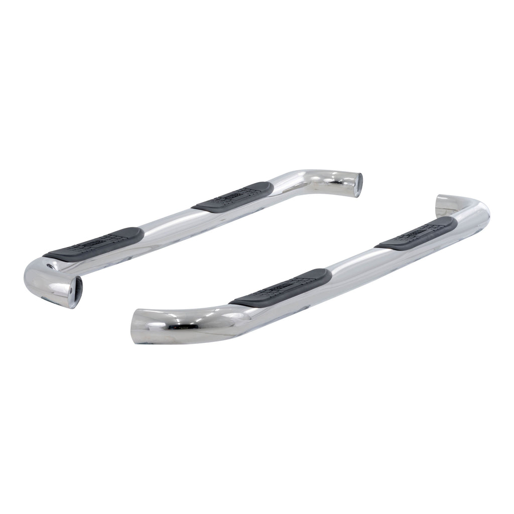 ARIES 204052-2 3" Round Polished Stainless Side Bars, Select Chevrolet Colorado, GMC Canyon for Select Chevrolet Colorado