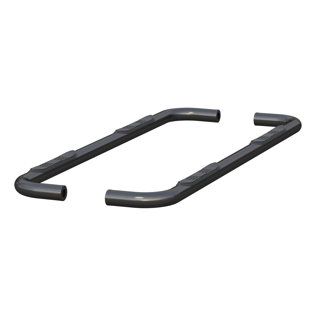 ARIES 204053 3" Round Black Steel Side Bars, Select Chevrolet Silverado, GMC Sierra 1500 for Select Chevrolet Silverado 1500