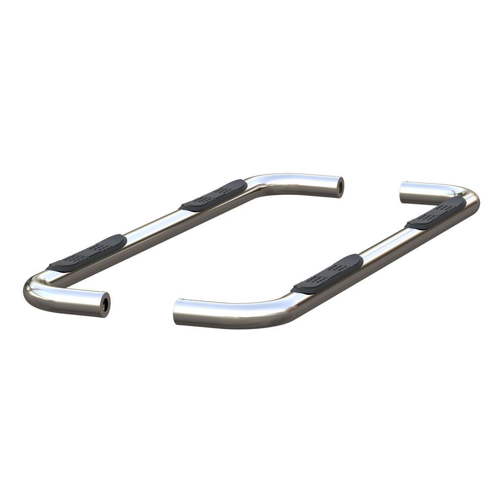 ARIES 204054-2 3" Round Polished Stainless Side Bars, Select Silverado, Sierra 1500 Extended for Select Chevrolet Silverado 1500