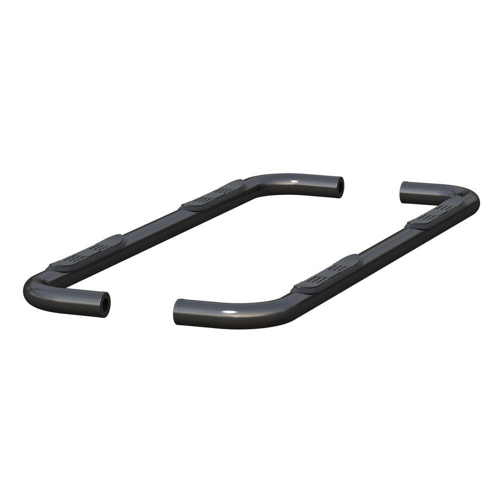 ARIES 204054 3" Round Black Steel Side Bars, Select Silverado, Sierra 1500 Extended Cab for Select Chevrolet Silverado 1500