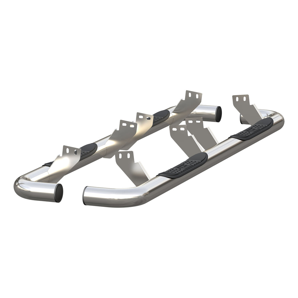 ARIES 204075-2 3" Round Polished Stainless Side Bars, Select Hummer H2 for Select Hummer H2