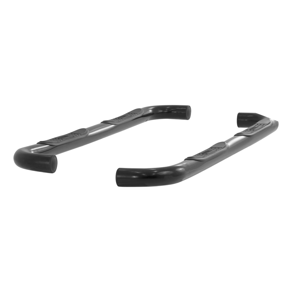 ARIES 204076 3" Round Black Steel Side Bars, Select Hummer H3 for Select Hummer H3