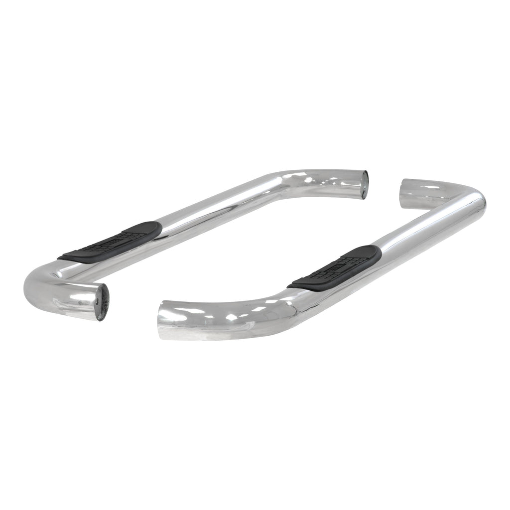 ARIES 205000-2 3" Round Polished Stainless Side Bars, Select Dodge Dakota for Select Dodge Dakota