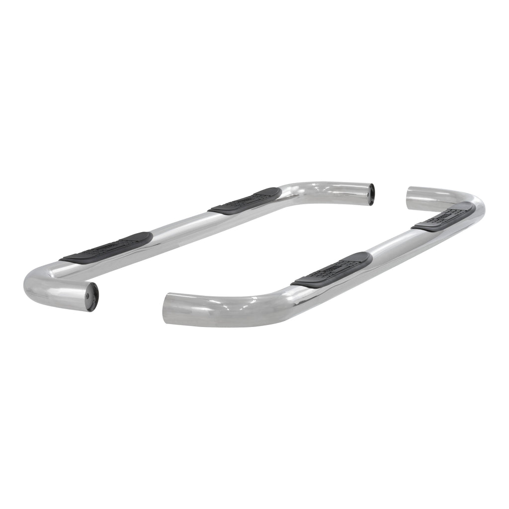 ARIES 205010-2 3" Round Polished Stainless Side Bars, Select Dodge, Ram Dakota for Select Dodge Dakota