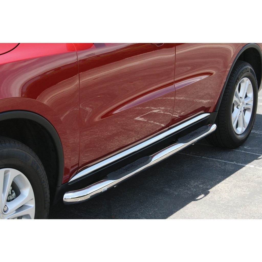 ARIES 205031-2 3" Round Polished Stainless Side Bars, Select Dodge Durango for Select Dodge Durango