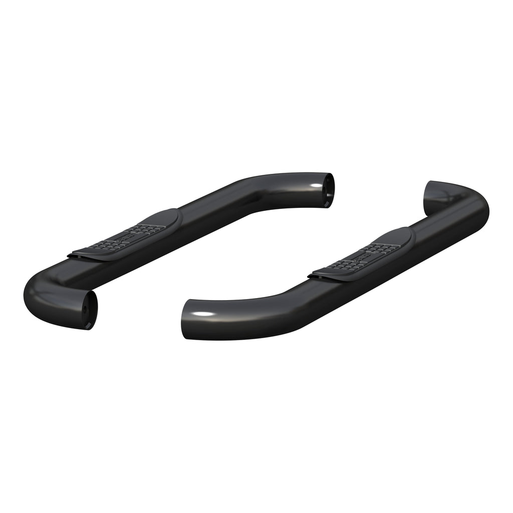 ARIES 205039 3" Round Black Steel Side Bars, Select Dodge, Ram 1500, 2500, 3500 for Select Ram 2500