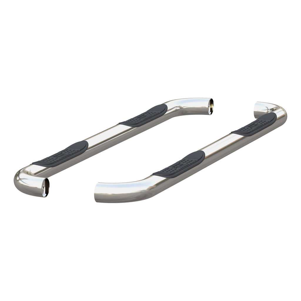 ARIES 205040-2 3" Round Polished Stainless Side Bars, Select Dodge, Ram 1500, 2500, 3500 for Select Ram 1500