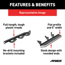 Load image into Gallery viewer, ARIES 2051001 AeroTread 5" x 70" Polished Stainless Running Boards, Select Acura MDX for Select Acura MDX