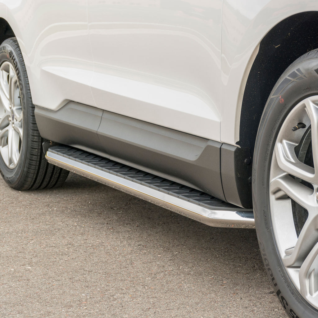ARIES 2051002 AeroTread 5" x 70" Polished Stainless Running Boards, Select Ford Edge for Select Ford Edge