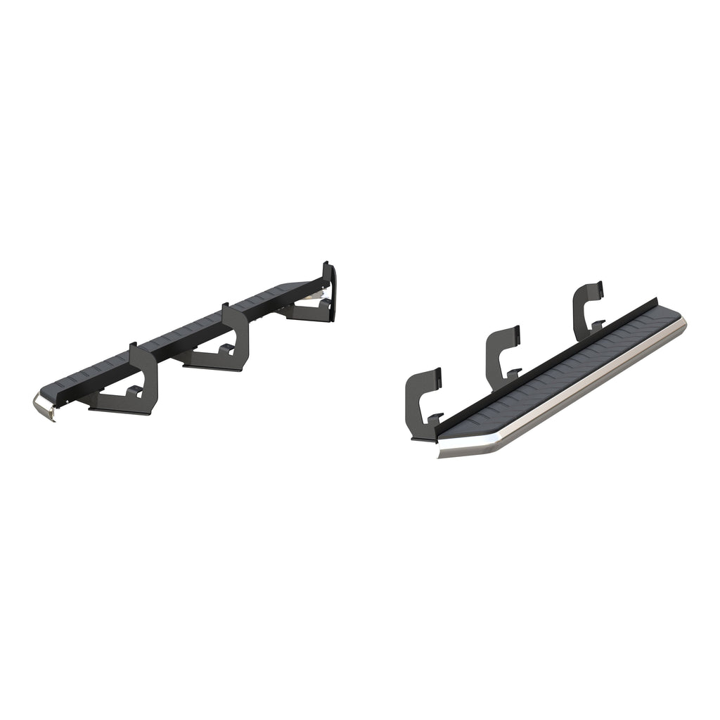 ARIES 2051004 AeroTread 5" x 76" Polish Stainless Running Boards, Select Cadillac, Chevy, GMC for Select Chevrolet Tahoe
