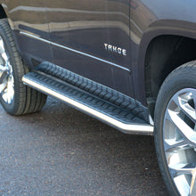 Load image into Gallery viewer, ARIES 2051004 AeroTread 5" x 76" Polish Stainless Running Boards, Select Cadillac, Chevy, GMC for Select Chevrolet Tahoe
