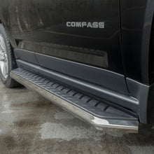 Load image into Gallery viewer, ARIES 2051008 AeroTread 5in. x 67in. Polished Stainless Running Boards; Select Compass; Patrio - Truck Part Superstore