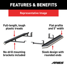 Load image into Gallery viewer, ARIES 2051018 AeroTread 5" x 67" Polished Stainless Running Boards, Select Toyota RAV4 for Select Toyota RAV4