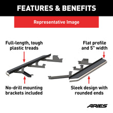 Load image into Gallery viewer, ARIES 2051022 AeroTread 5" x 73" Polished Stainless Running Boards, Select Equinox, Terrain for Select Chevrolet Equinox