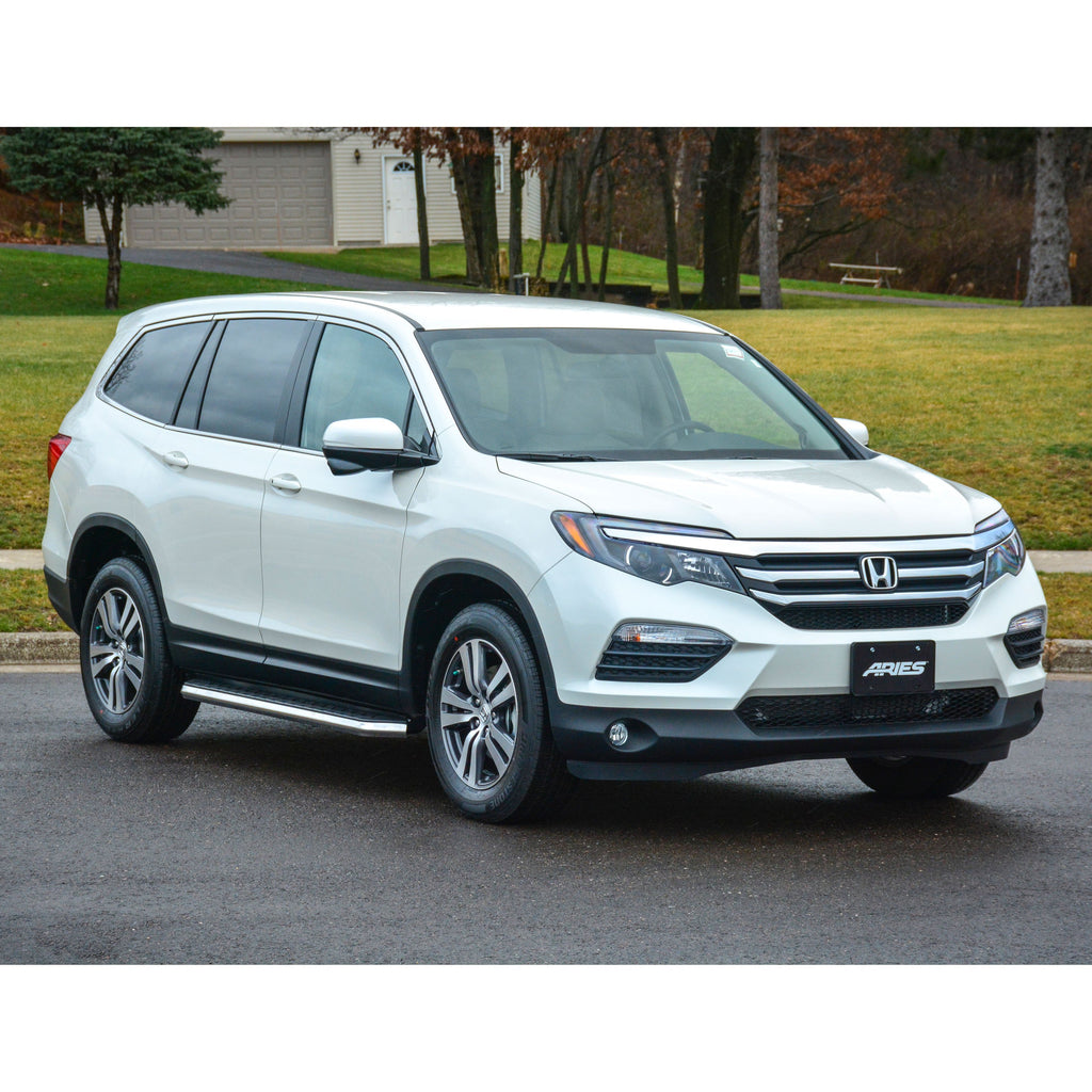 ARIES 2051029 AeroTread 5" x 70" Polished Stainless Running Boards, Select Honda Pilot for Select Honda Pilot