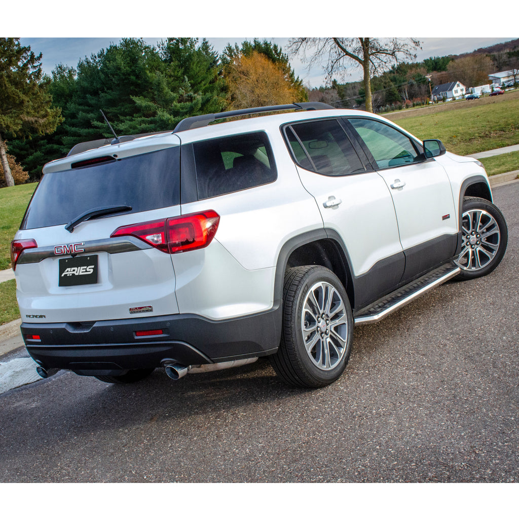 ARIES 2051035 AeroTread 5" x 73" Polished Stainless Running Boards, Select Acadia, XT5 for Select Cadillac XT5