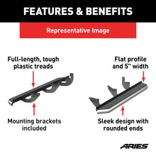 Load image into Gallery viewer, ARIES 2051037 AeroTread 5" x 70" Polished Stainless Running Boards, Select Nissan Rogue for Select Nissan Rogue