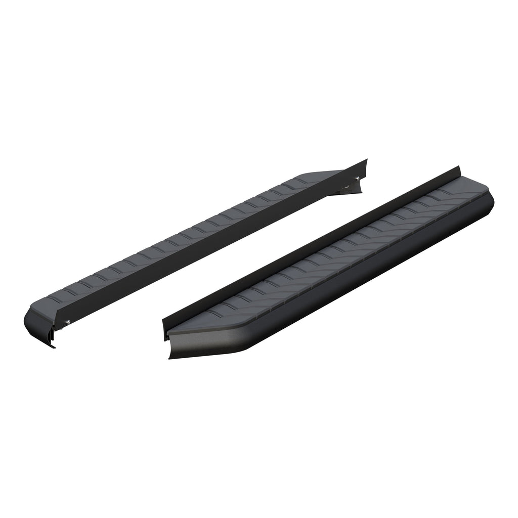ARIES 2051970 AeroTread 5" x 70" Black Stainless Running Boards (No Brackets) for Select Toyota Highlander