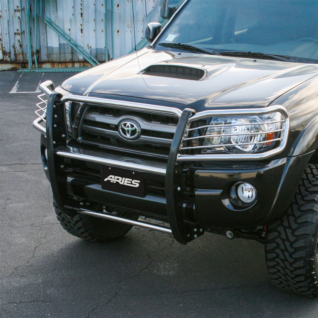 ARIES 2054-2 Polished Stainless Grille Guard; Select Toyota Tacoma - Truck Part Superstore