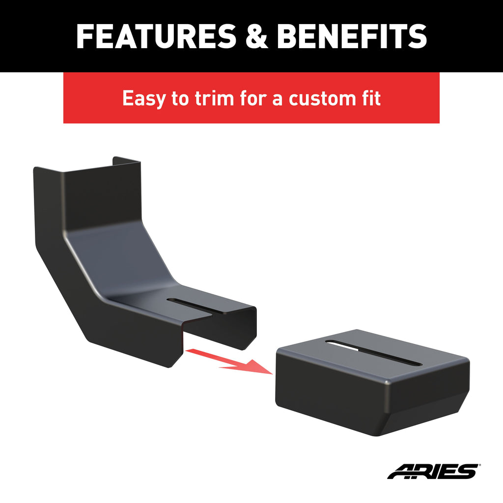 ARIES 2055140 VersaTrac Bracket Covers (4-Pack)