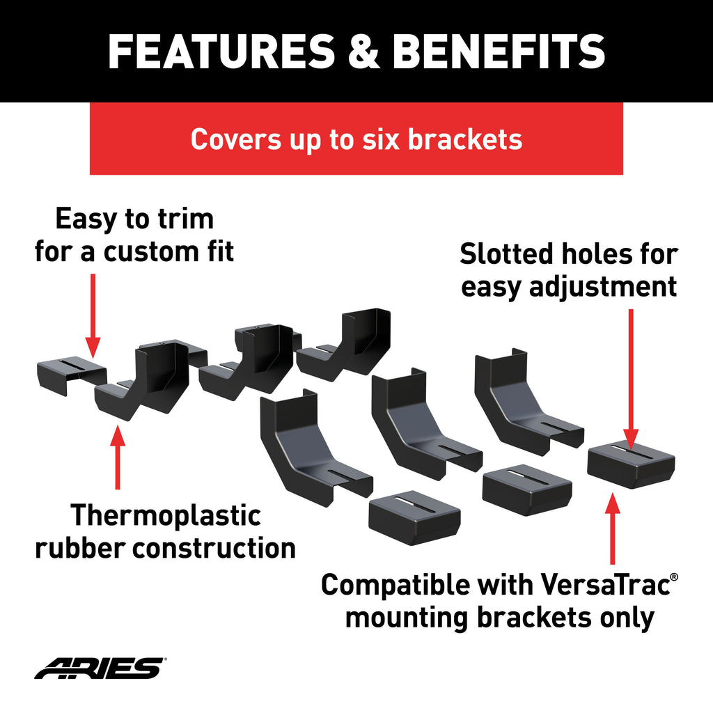 ARIES 2055160 VersaTrac Bracket Covers (6-Pack)
