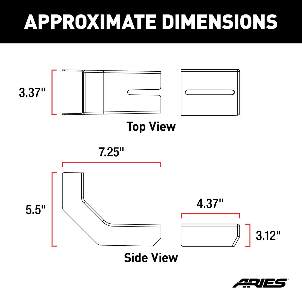 ARIES 2055180 VersaTrac Bracket Covers (8-Pack)