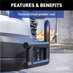 Luverne 205530-205920 LUVERNE 205530-205920 Tuff Guard Black Stainless Commercial Cargo Van Bumper Gua for Select Ford E-Transit, Ford Transit-150, Ford Transit-250, Ford Transit-350