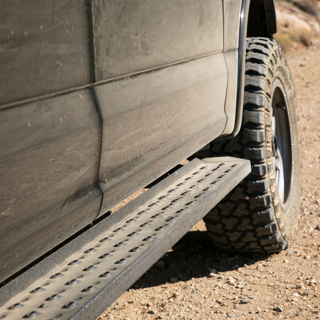 ARIES 2055520 RidgeStep 6-1/2" x 53" Black Steel Running Boards, Select Ford F-Series for Select Ford F-150
