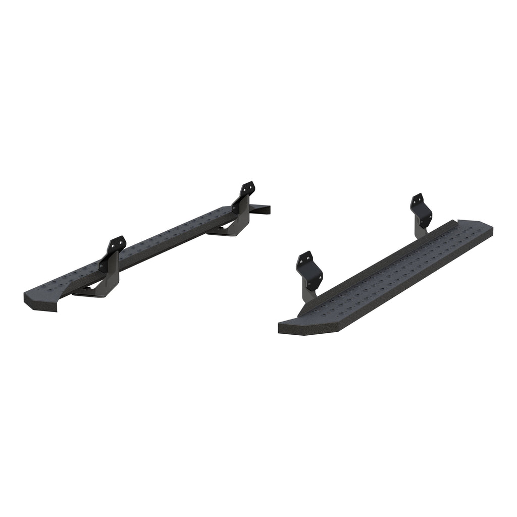 ARIES 2055521 RidgeStep 6-1/2" x 85" Black Steel Running Boards, Select Ford F-Series for Select Ford F-150