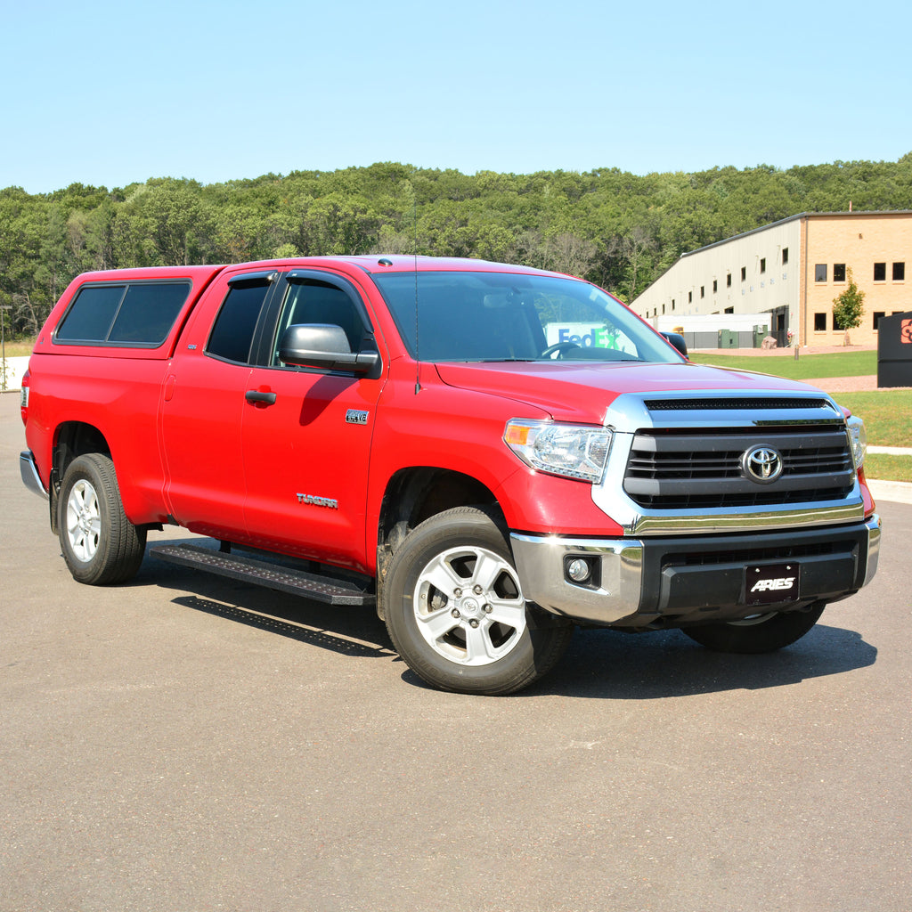 ARIES 2055528 RidgeStep 6-1/2" x 85" Black Steel Running Boards, Select Toyota Tundra for Select Toyota Tundra
