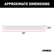 Load image into Gallery viewer, ARIES 2055529 RidgeStep 6-1/2" x 53" Black Steel Running Boards, Select Silverado, Sierra for Select Chevrolet Silverado 2500 HD