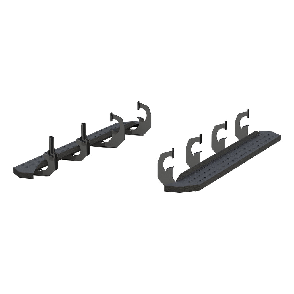ARIES 2055530 RidgeStep 6-1/2" x 75" Black Steel Running Boards, Select Silverado, Sierra for Select Chevrolet Silverado 2500 HD