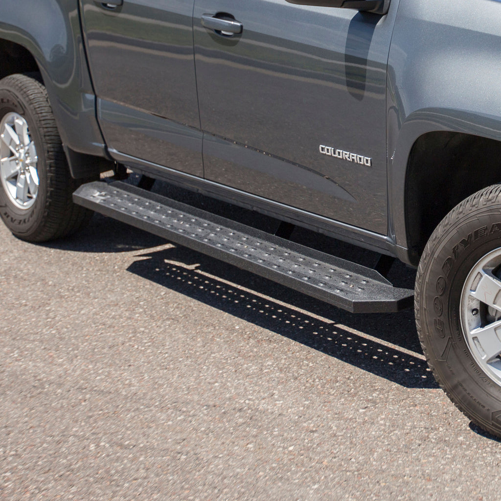 ARIES 2055532 RidgeStep 6-1/2" x 75" Black Steel Running Boards, Select Colorado, Canyon for Select Chevrolet Colorado