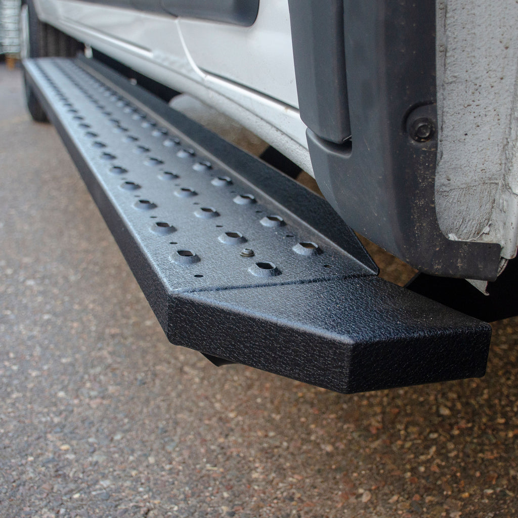 ARIES 2055534 RidgeStep 6-1/2" x 96", 36" Steel Running Boards, Select Sprinter 2500, 3500 for Select Mercedes-Benz Sprinter 2500