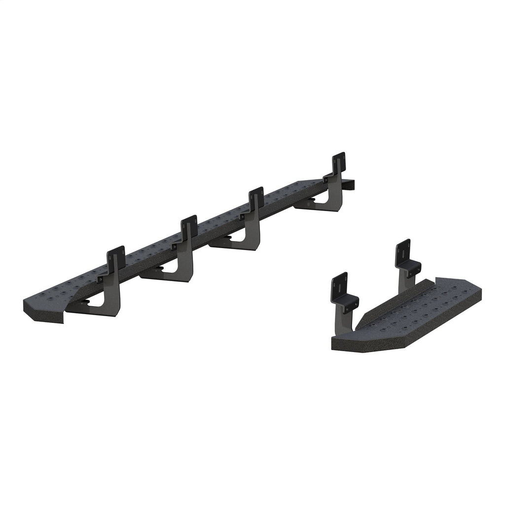 ARIES 2055535 RidgeStep 6-1/2in. x 96in.; 36in. Black Steel Running Boards; Select Ford Transi - Truck Part Superstore