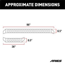 Load image into Gallery viewer, ARIES 2055535 RidgeStep 6-1/2in. x 96in.; 36in. Black Steel Running Boards; Select Ford Transi - Truck Part Superstore