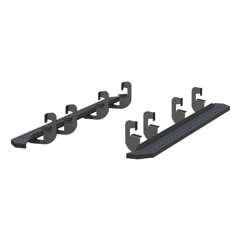 ARIES 2055541 RidgeStep 6-1/2" x 91" Black Steel Running Boards, Select Silverado, Sierra Crew for Select Chevrolet Silverado 1500