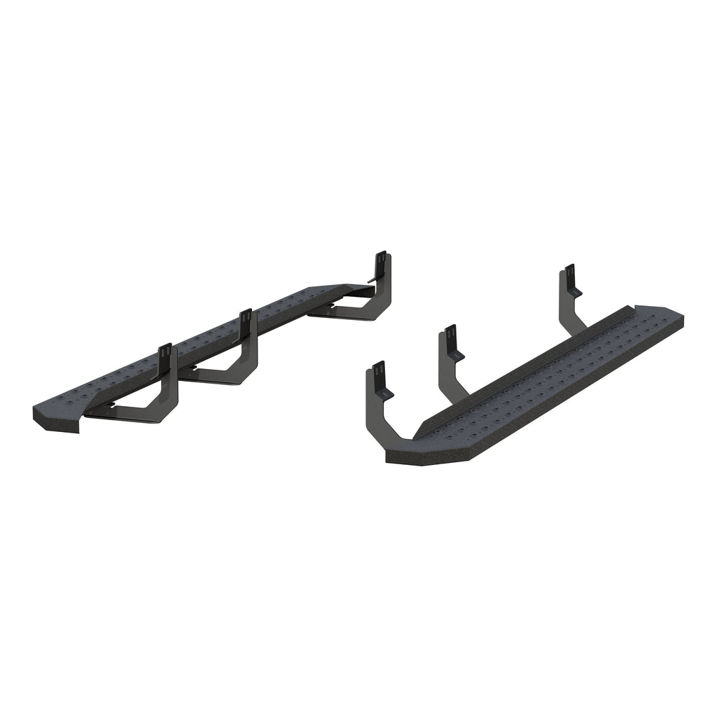 ARIES 2055542 RidgeStep 6-1/2" x 85" Black Steel Running Boards, Select Nissan Titan, XD for Select Nissan TITAN