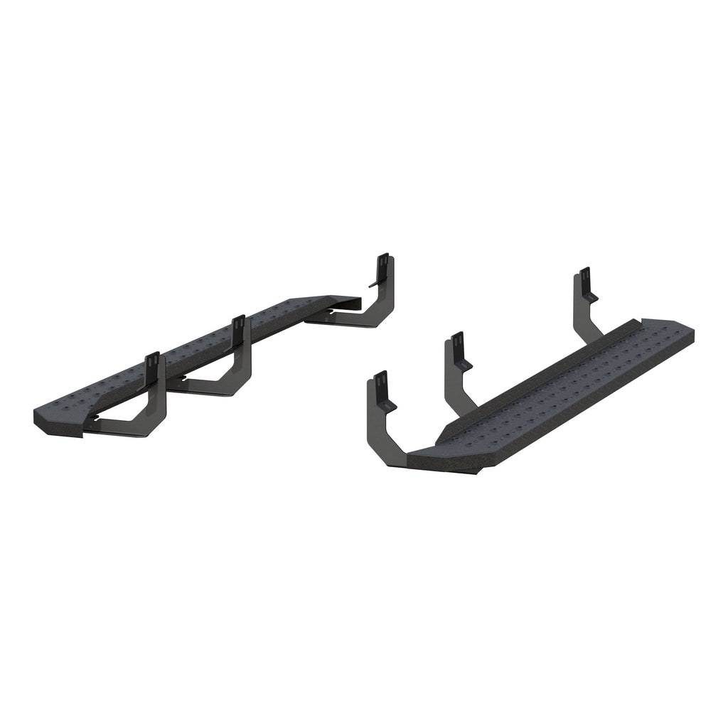 ARIES 2055543 RidgeStep 6-1/2" x 75" Black Steel Running Boards, Select Nissan Titan for Select Nissan TITAN
