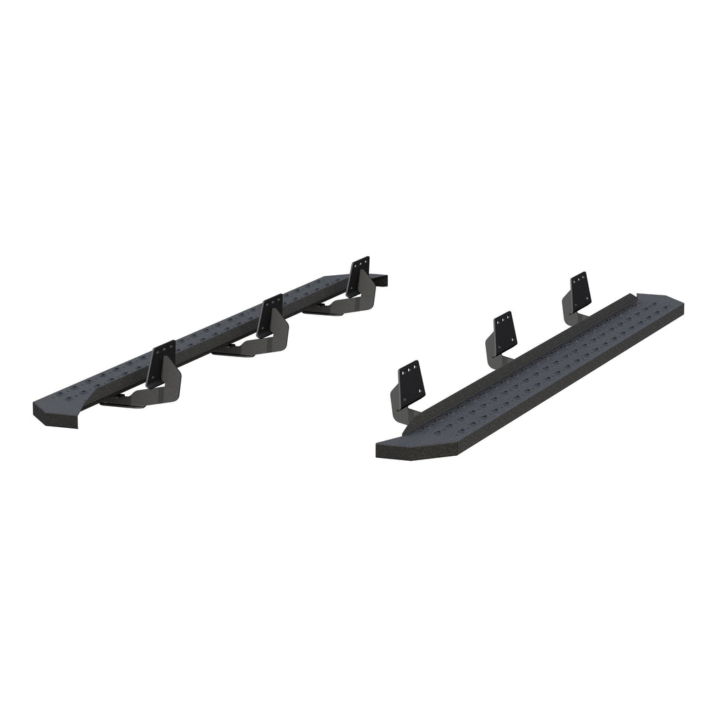 ARIES 2055549 RidgeStep 6-1/2" x 91" Black Steel Running Boards, Select Ram 1500 Crew Cab for Select Ram 1500