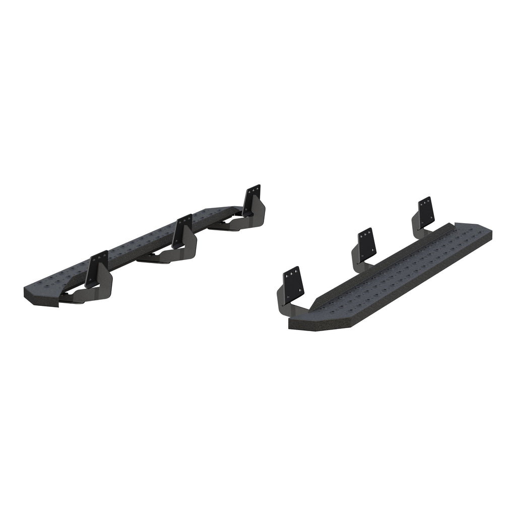 ARIES 2055550 RidgeStep 6-1/2" x 75" Black Steel Running Boards, Select Ram 1500 for Select Ram 1500