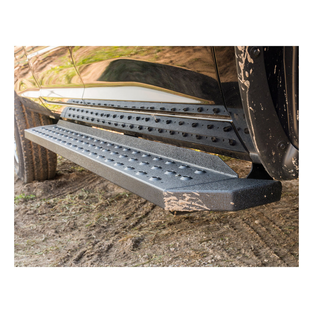 ARIES 2055552 RidgeStep 6-1/2" x 85" Black Steel Running Boards, Select Ford Ranger Crew Cab for Select Ford Ranger