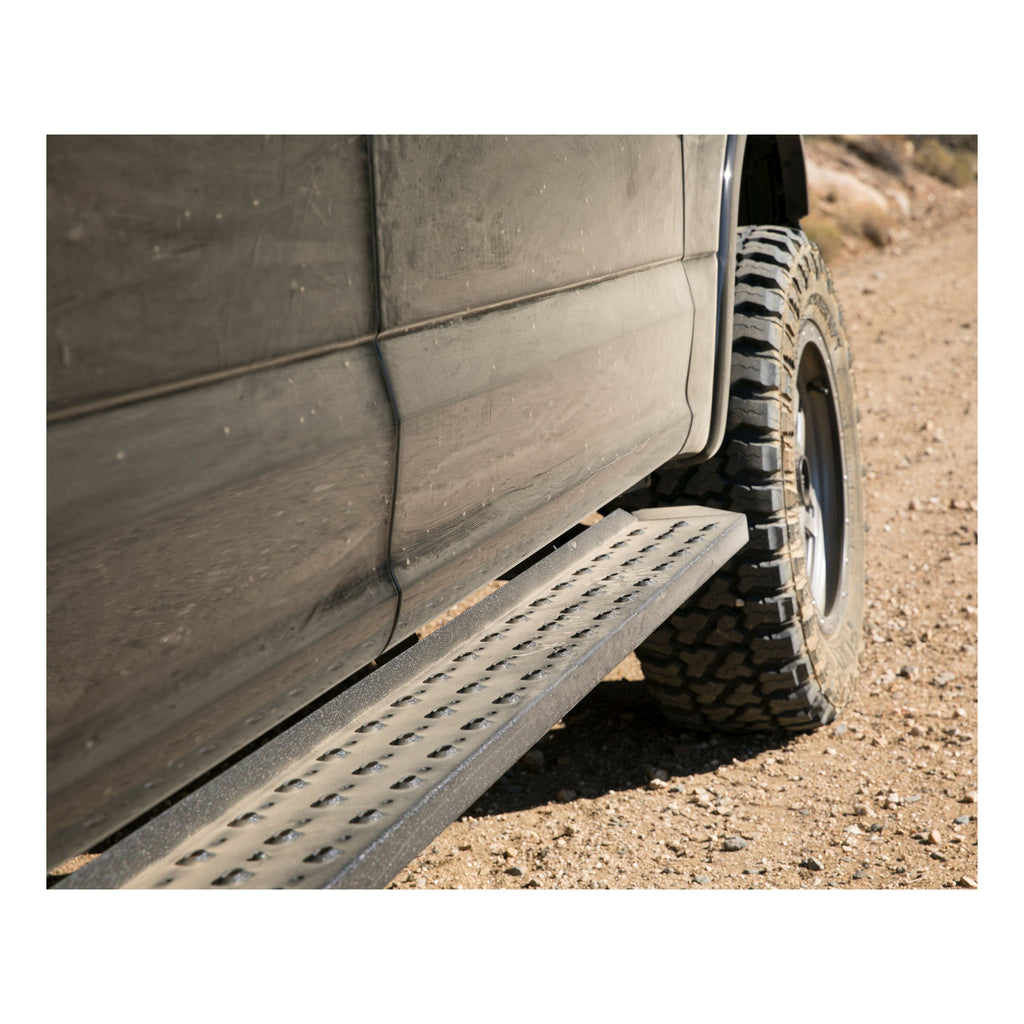 ARIES 2055552 RidgeStep 6-1/2" x 85" Black Steel Running Boards, Select Ford Ranger Crew Cab for Select Ford Ranger