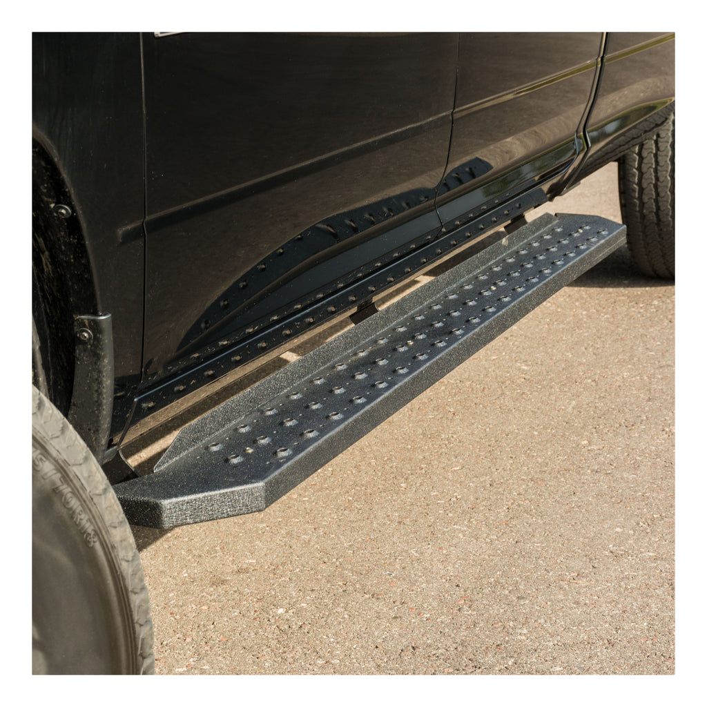ARIES 2055552 RidgeStep 6-1/2" x 85" Black Steel Running Boards, Select Ford Ranger Crew Cab for Select Ford Ranger