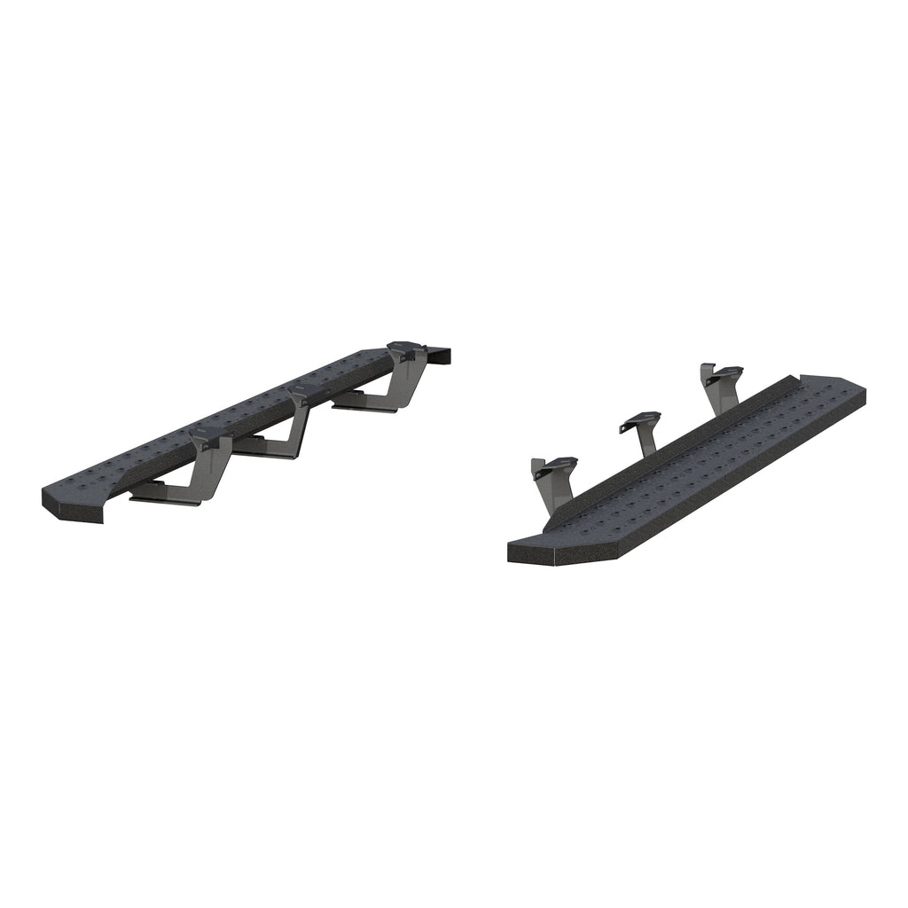 ARIES 2055553 RidgeStep 6-1/2" x 75" Black Steel Running Boards, Select Dodge Durango for Select Dodge Durango
