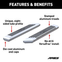 Load image into Gallery viewer, ARIES 2055853 AdvantEDGE 5-1/2in. x 53in. Chrome Aluminum Side Bars (No Brackets) - Truck Part Superstore