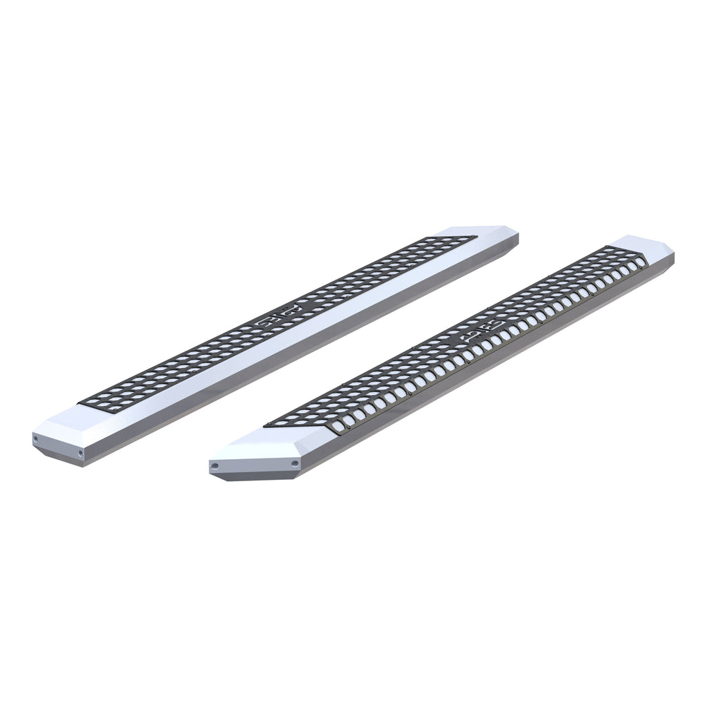 ARIES 2055885 AdvantEDGE 5-1/2in. x 85in. Chrome Aluminum Side Bars (No Brackets) - Truck Part Superstore