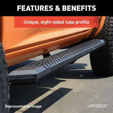 Load image into Gallery viewer, ARIES 2055975 AdvantEDGE 5-1/2" x 75" Black Aluminum Side Bars (No Brackets) for Select Ford F-250